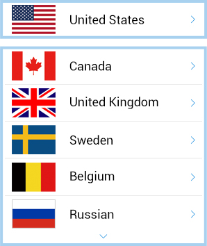 Dingtone provides international phone numbers for many countries